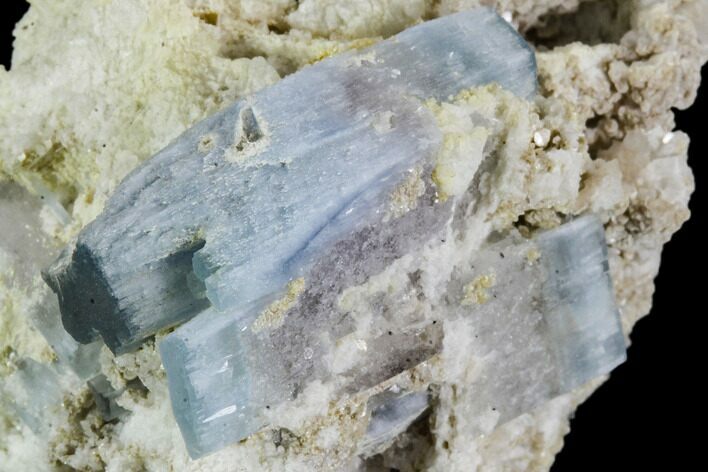 Aquamarine/Morganite Crystals in Albite Crystal Matrix - Pakistan #111363